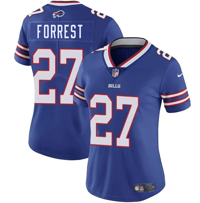 Women's Blue Buffalo Bills #27 Darrick Forrest Vapor Stitched Football Jersey(Run Small)